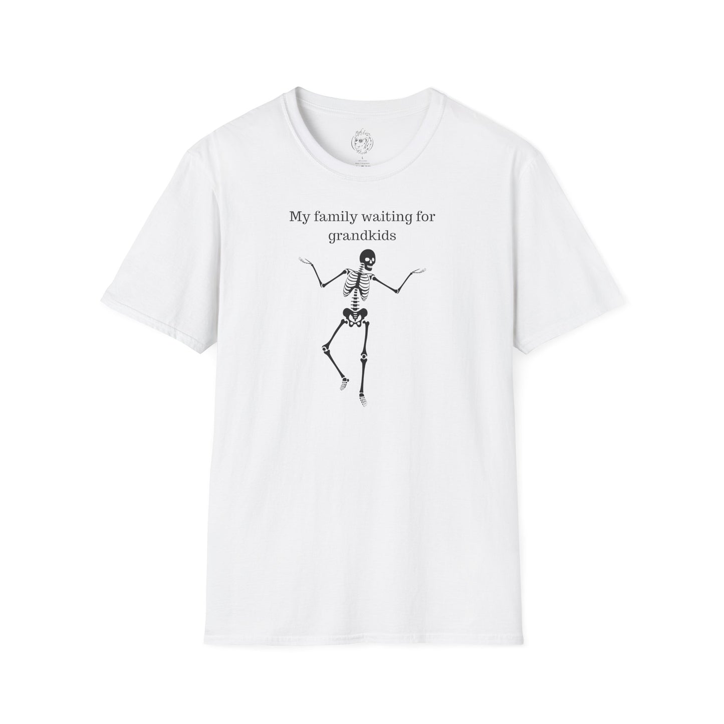 My Family Waiting For Grandkids Skeleton Unisex T-shirt