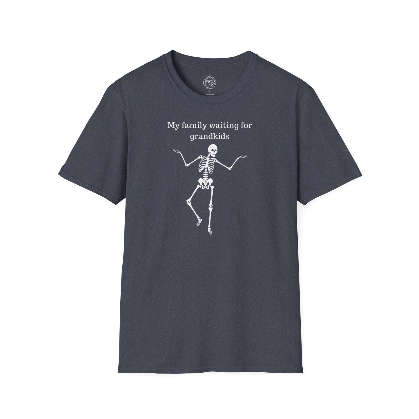 My Family Waiting For Grandkids Skeleton Unisex T-shirt