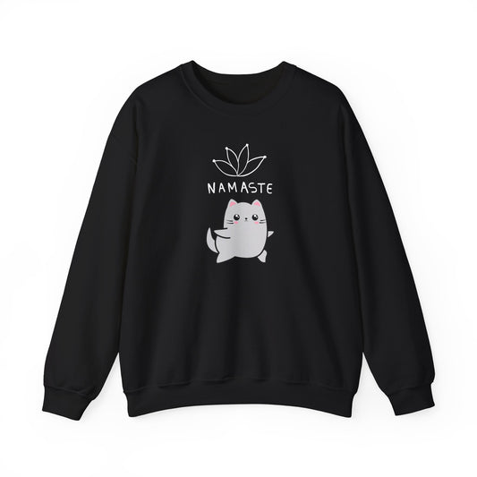 Namaste Yoga Cat Unisex Sweatshirt