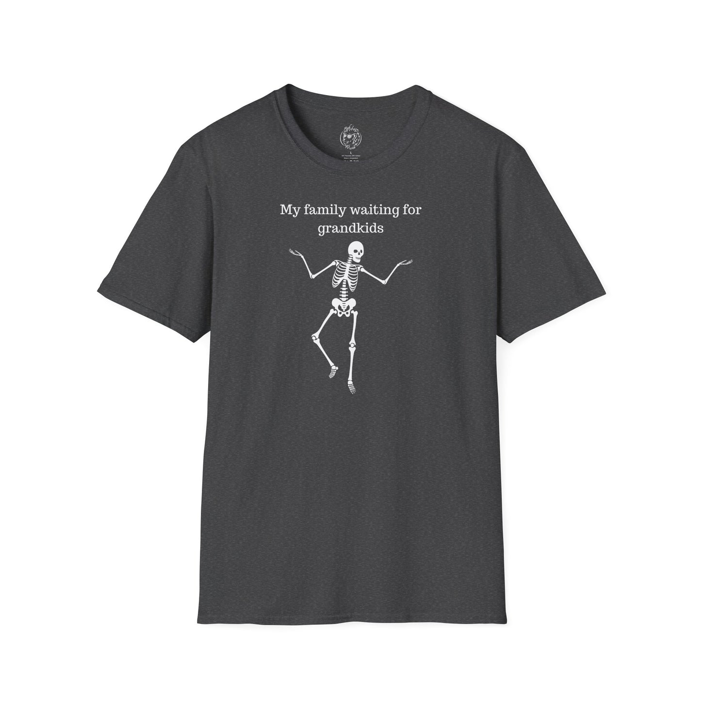 My Family Waiting For Grandkids Skeleton Unisex T-shirt
