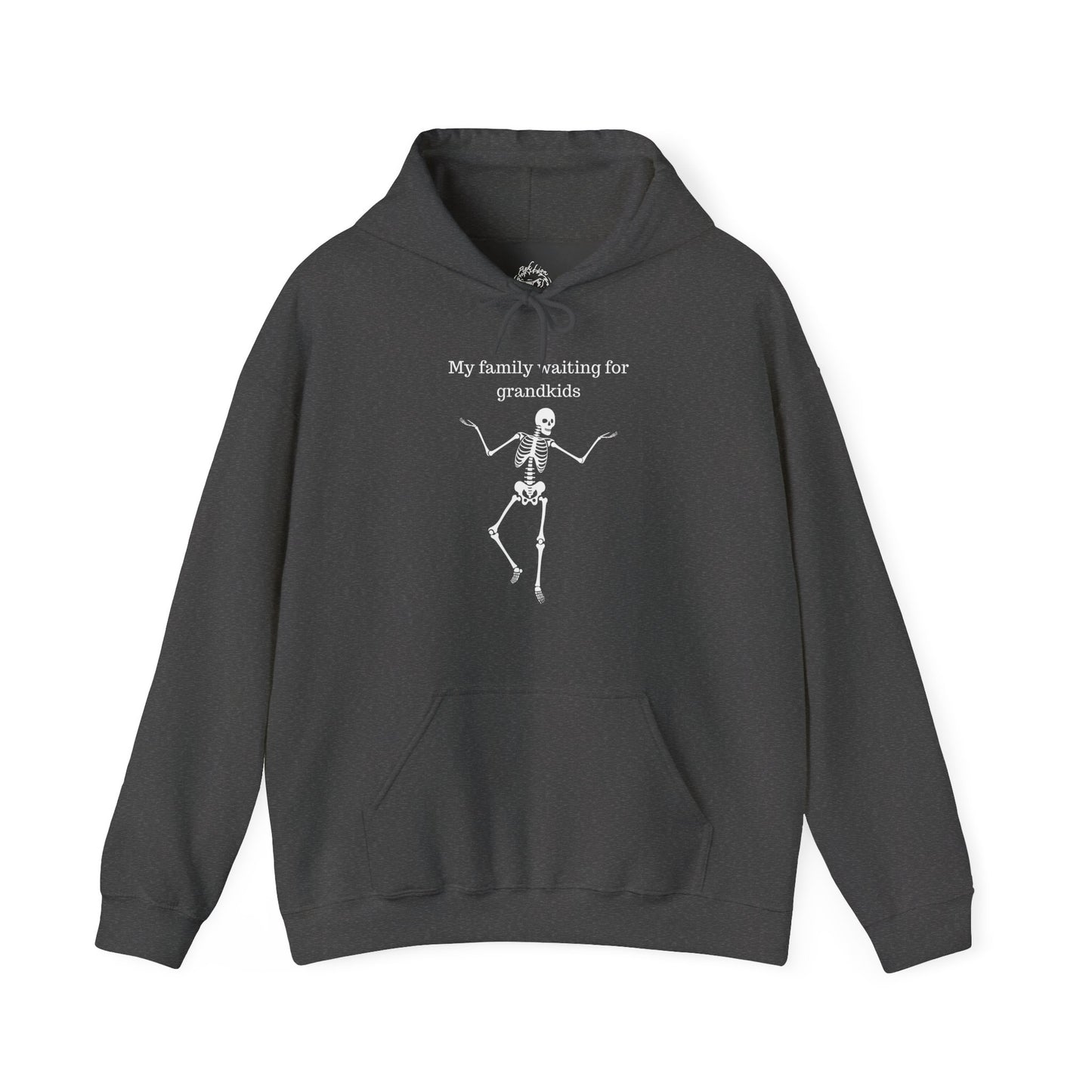 My Family Waiting For Grandkids Skeleton Unisex Hoodie